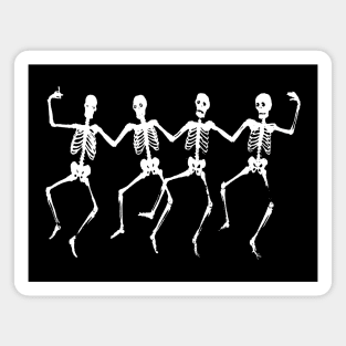 Skeleton Chorus Line from the Crypt Magnet